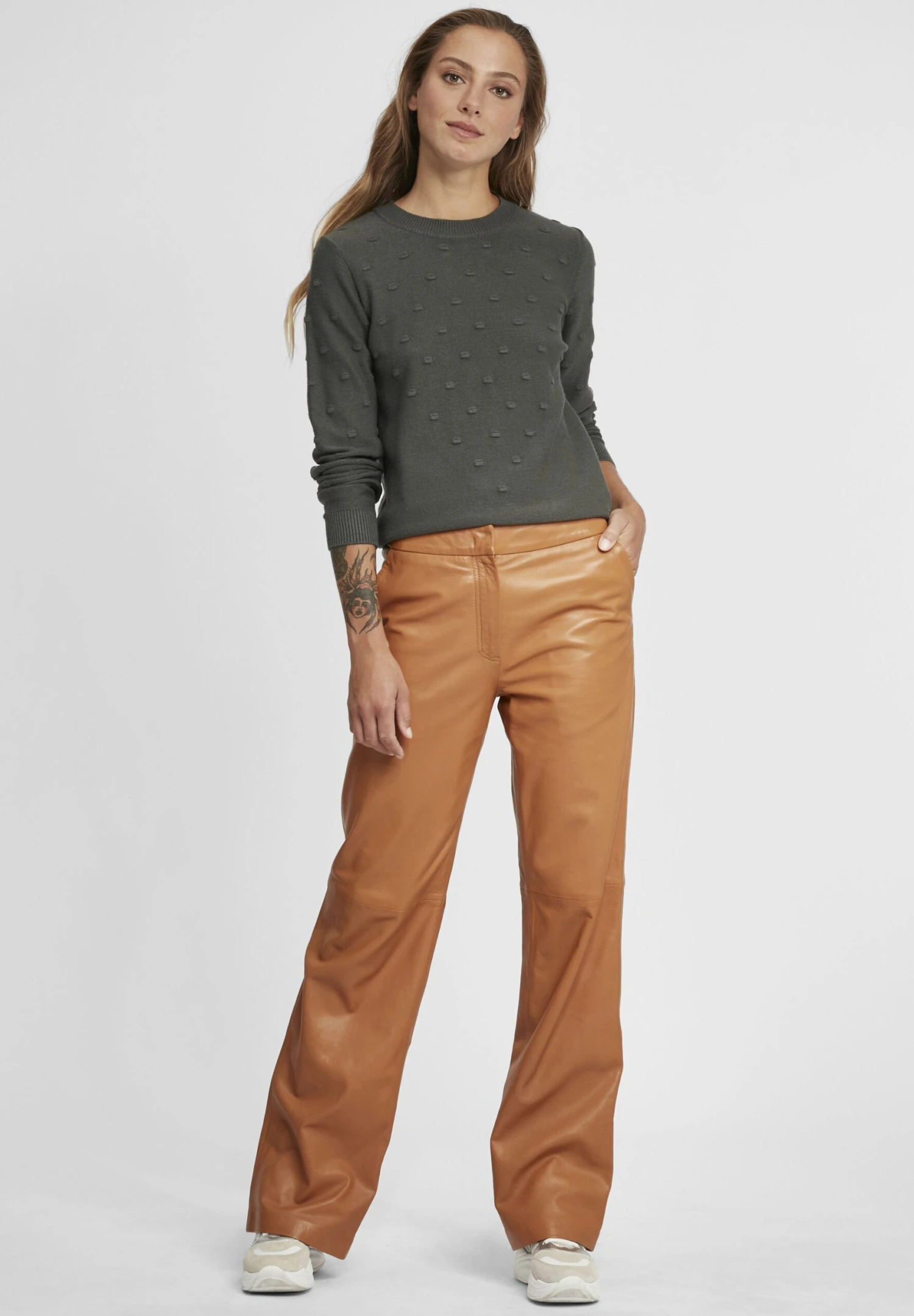 OXMO Oxdotta - Trui - Dark Shadow - Afbeelding 2