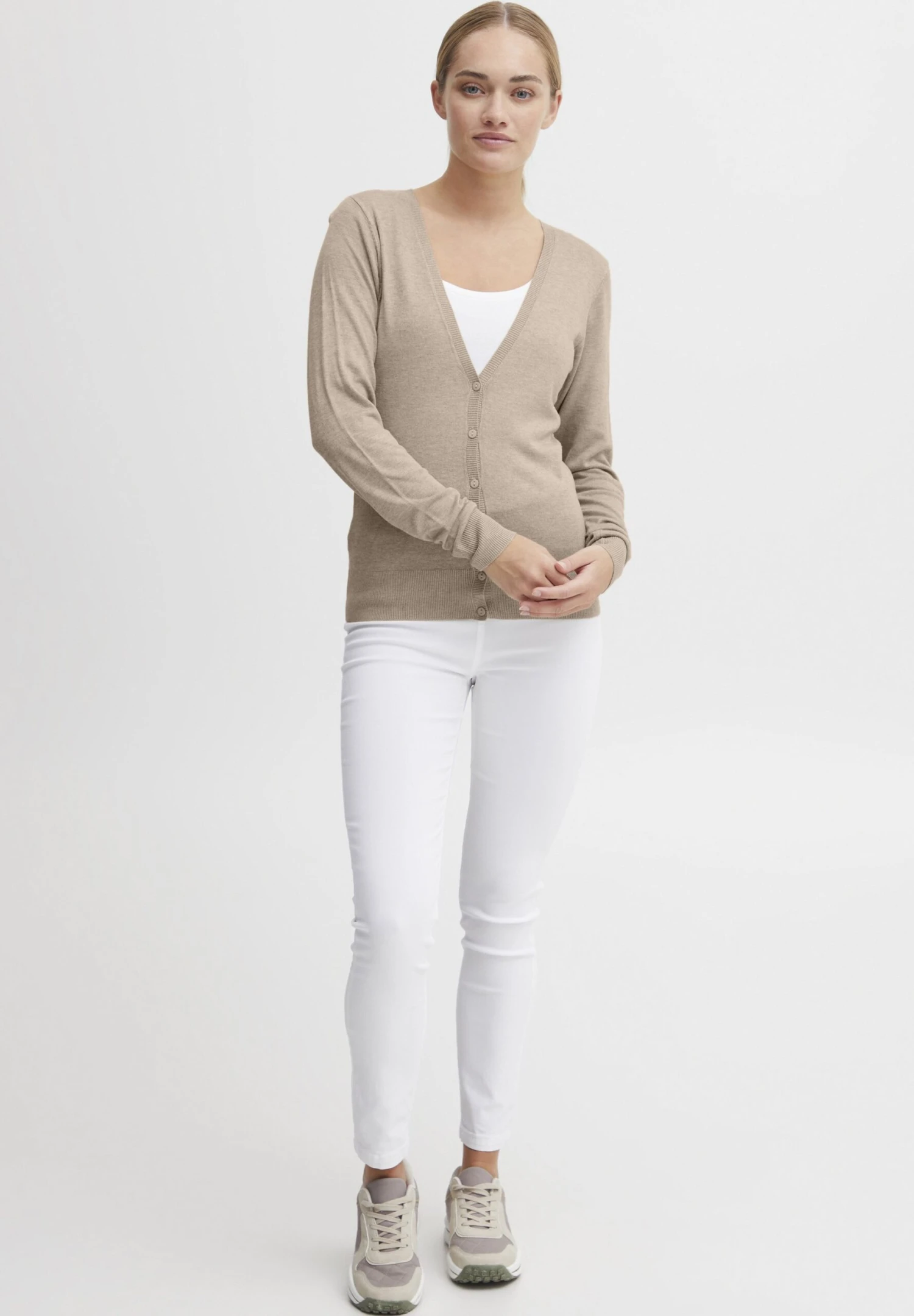 OXMO Oxhelene - Vest - Cement Melange - Afbeelding 2