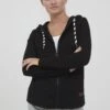 OXMO Oxwanda - Sweater Met Rits - Black