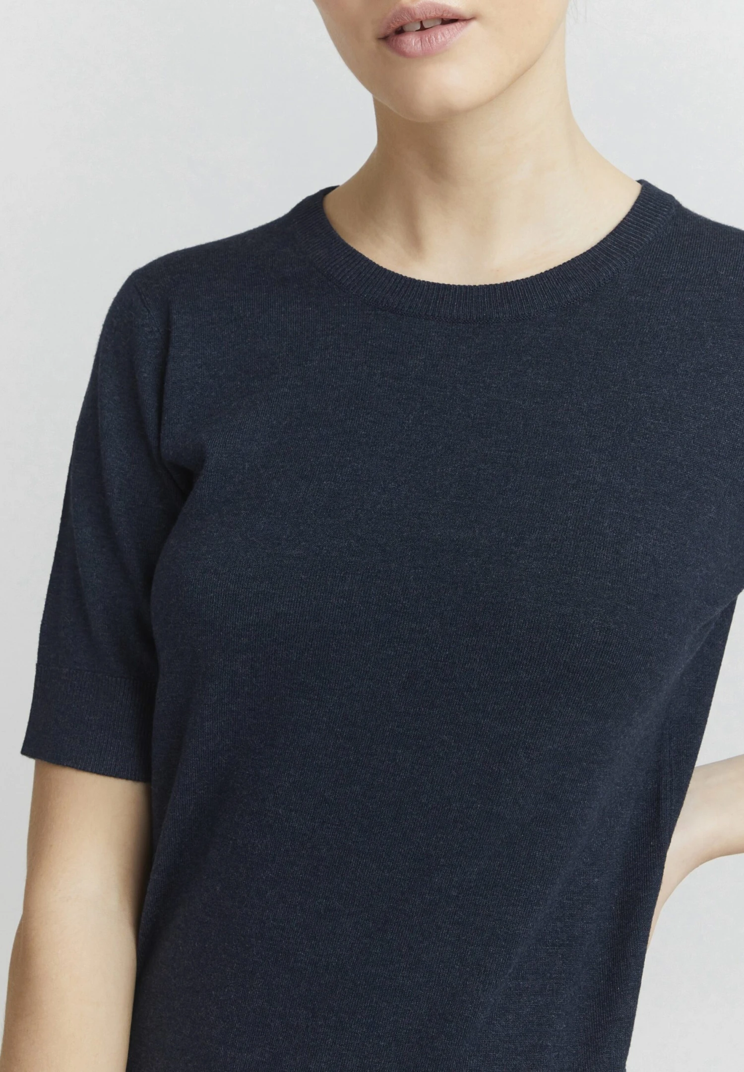 OXMO Oxhelin - T-Shirt Basic - Total Eclipse Melange - Afbeelding 4