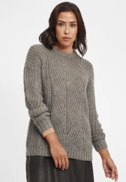 OXMO Oxchiara - Trui - Medium Grey Melange