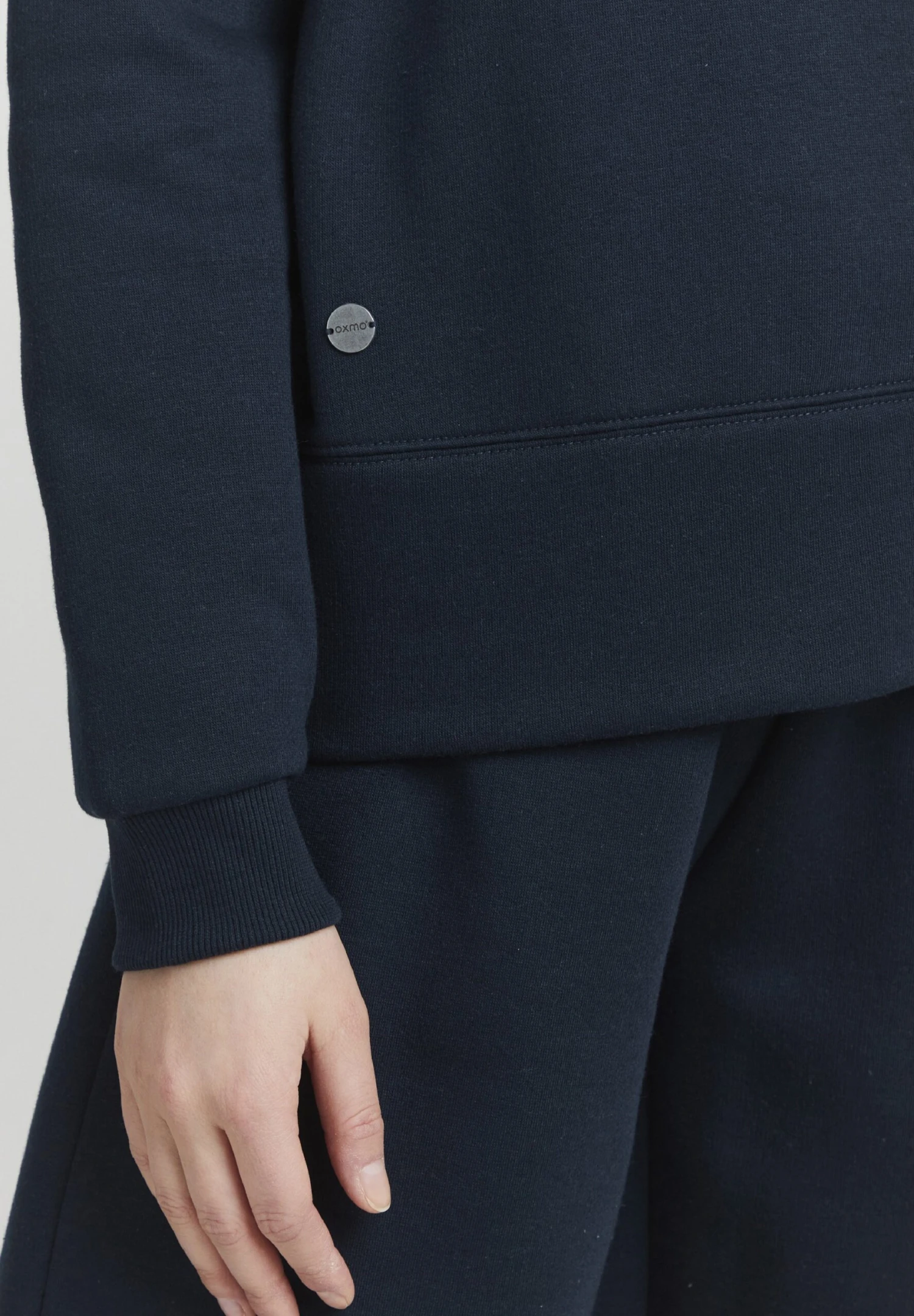 OXMO Holunder - Sweater Met Rits - Total Eclipse - Afbeelding 5