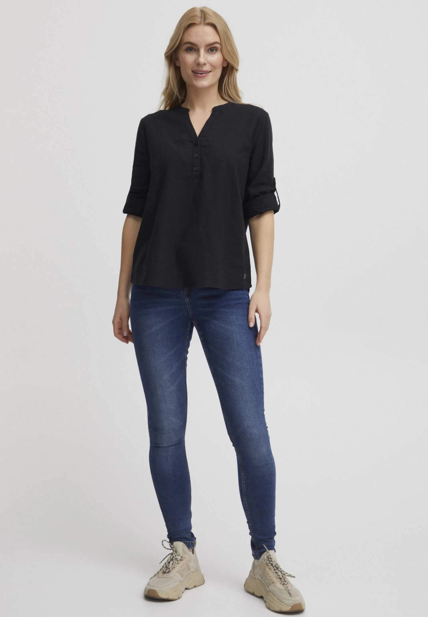 OXMO Oxanja - Blouse - Black - Afbeelding 2