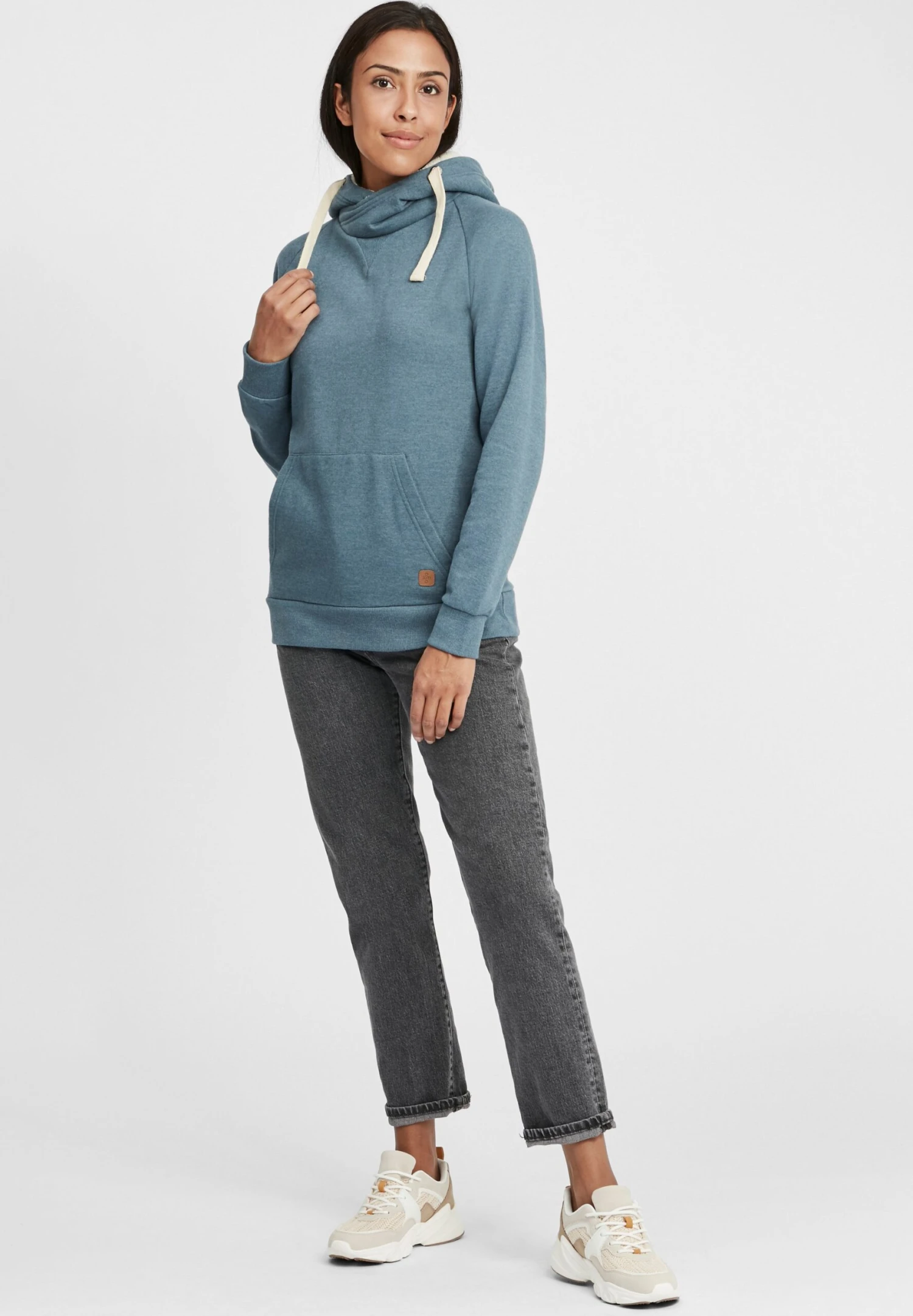 OXMO Oxjulia - Hoodie - Ensign Blue Teddy - Afbeelding 2