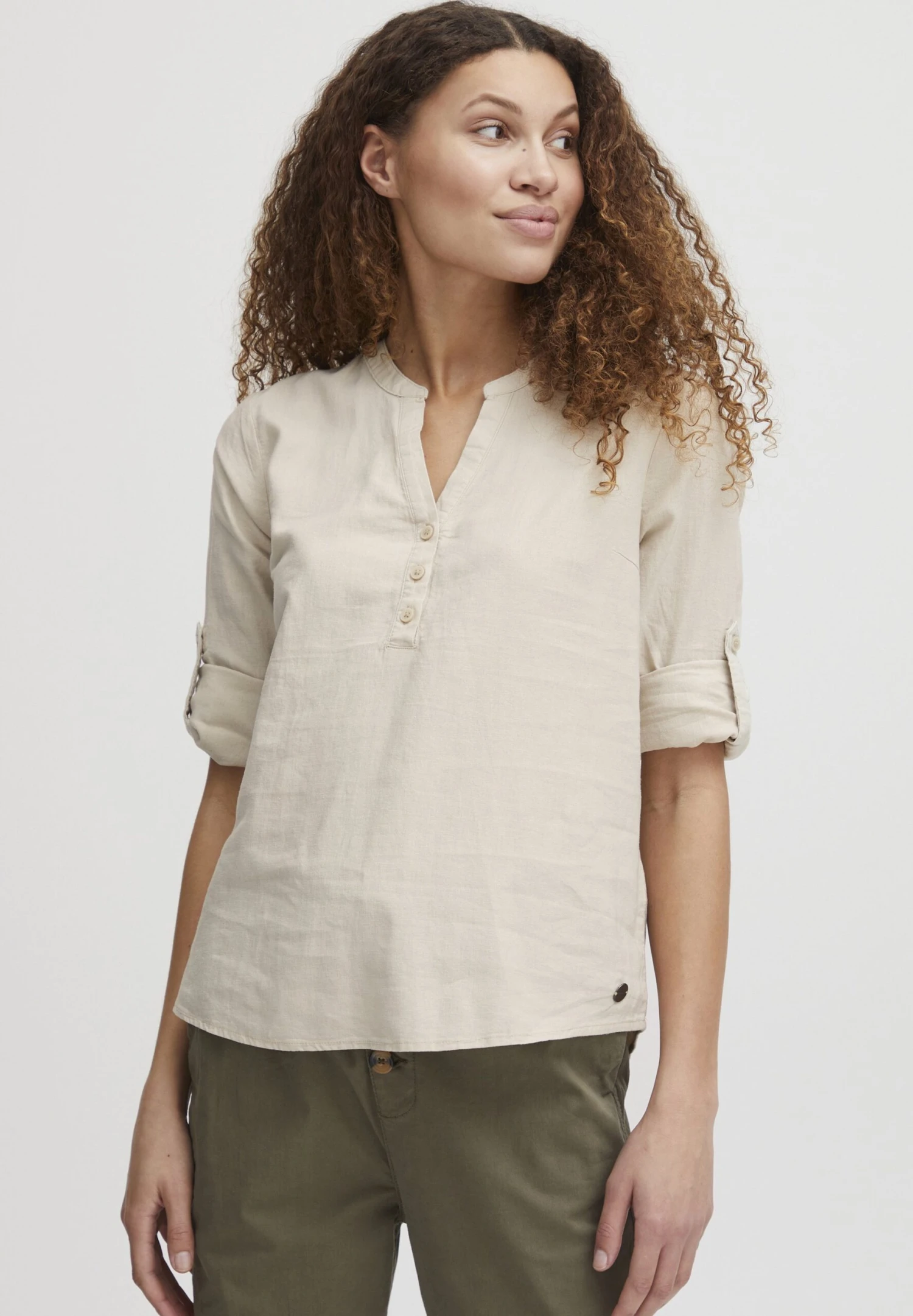 OXMO Oxanja - Blouse - Cement
