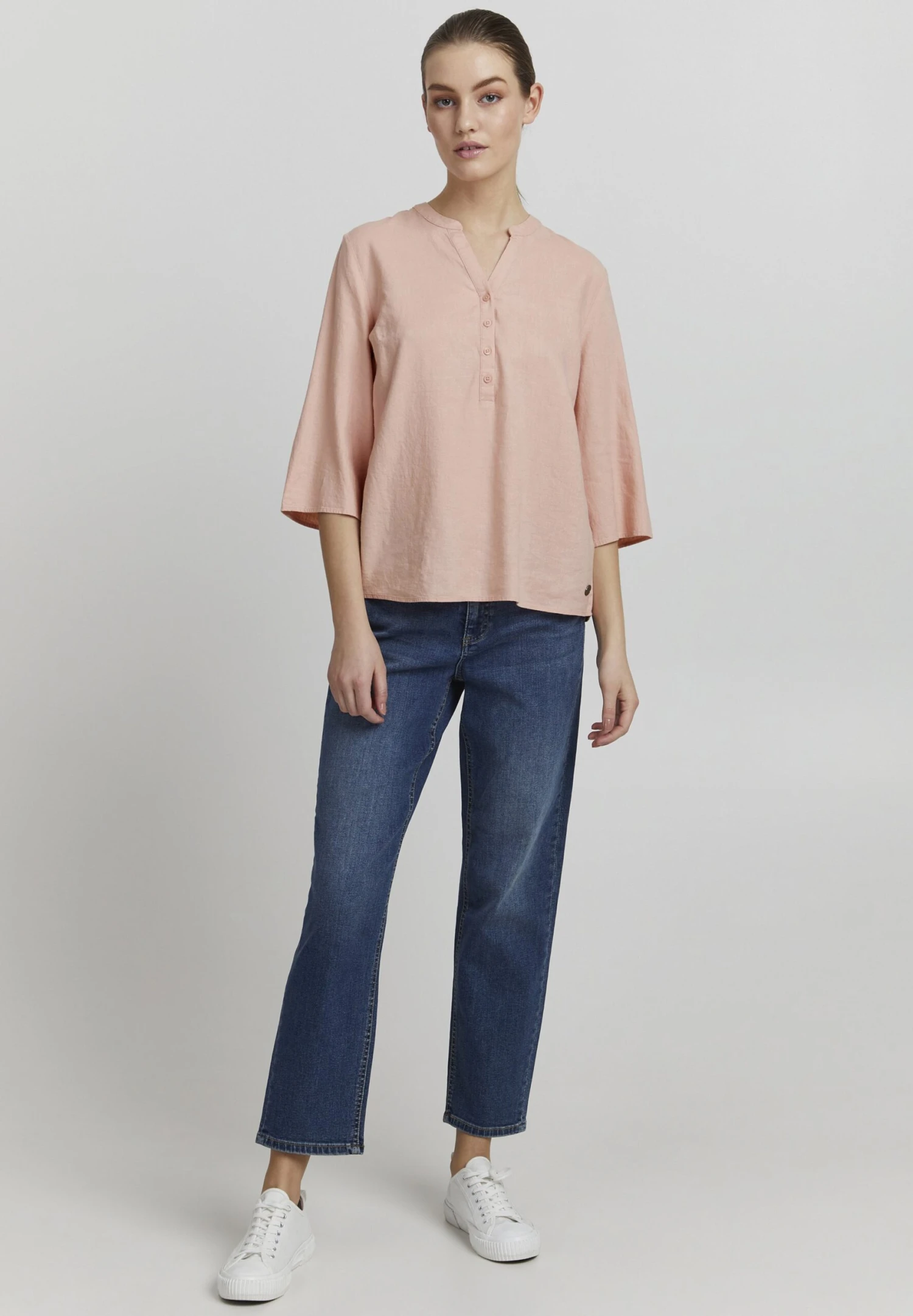 OXMO Oxanea - Blouse - Coral Cloud - Afbeelding 2
