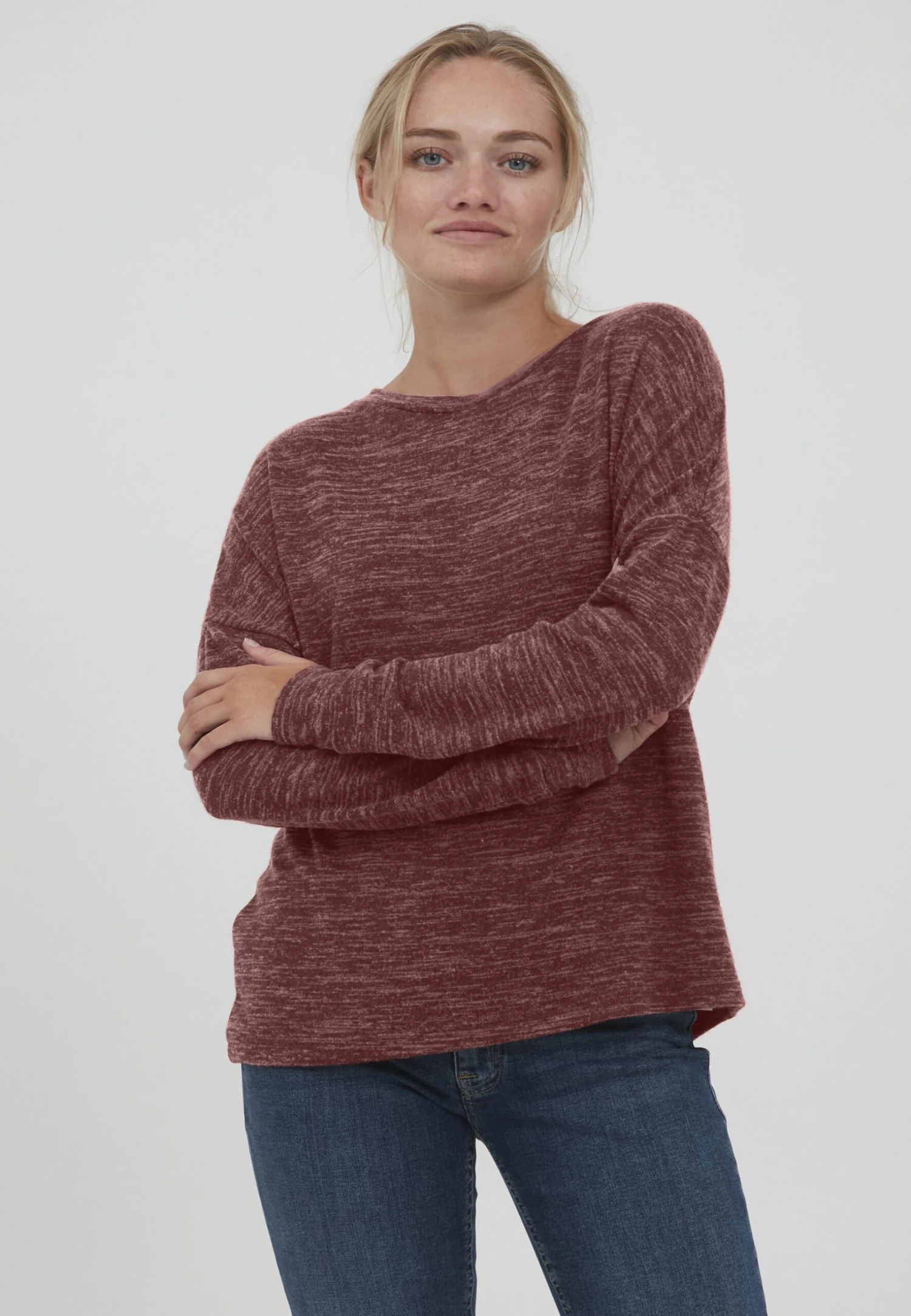 OXMO Oxbenta - Trui - Chocolate Truffle Melange