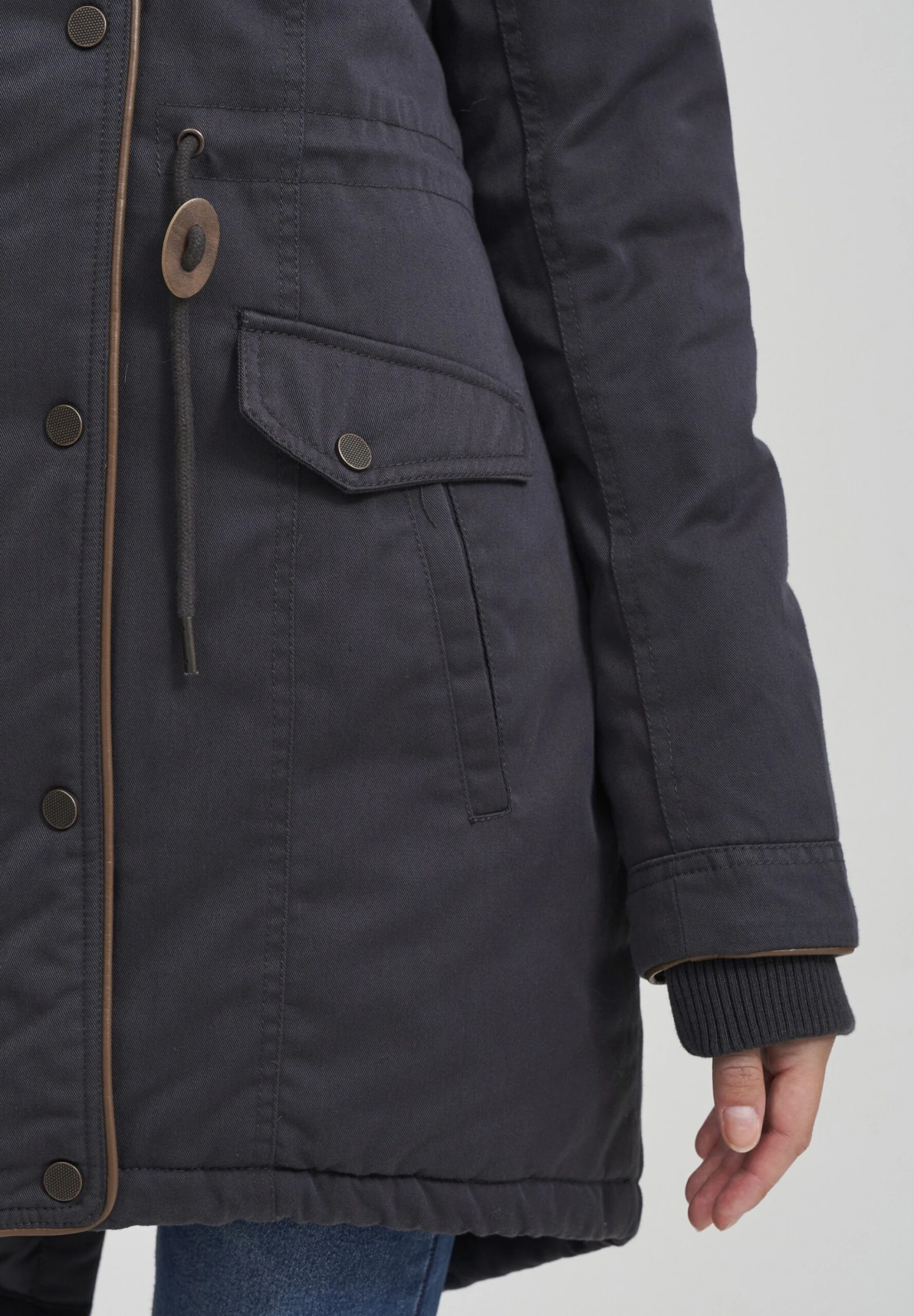 OXMO Oxanna - Parka - Dark Grey - Afbeelding 5