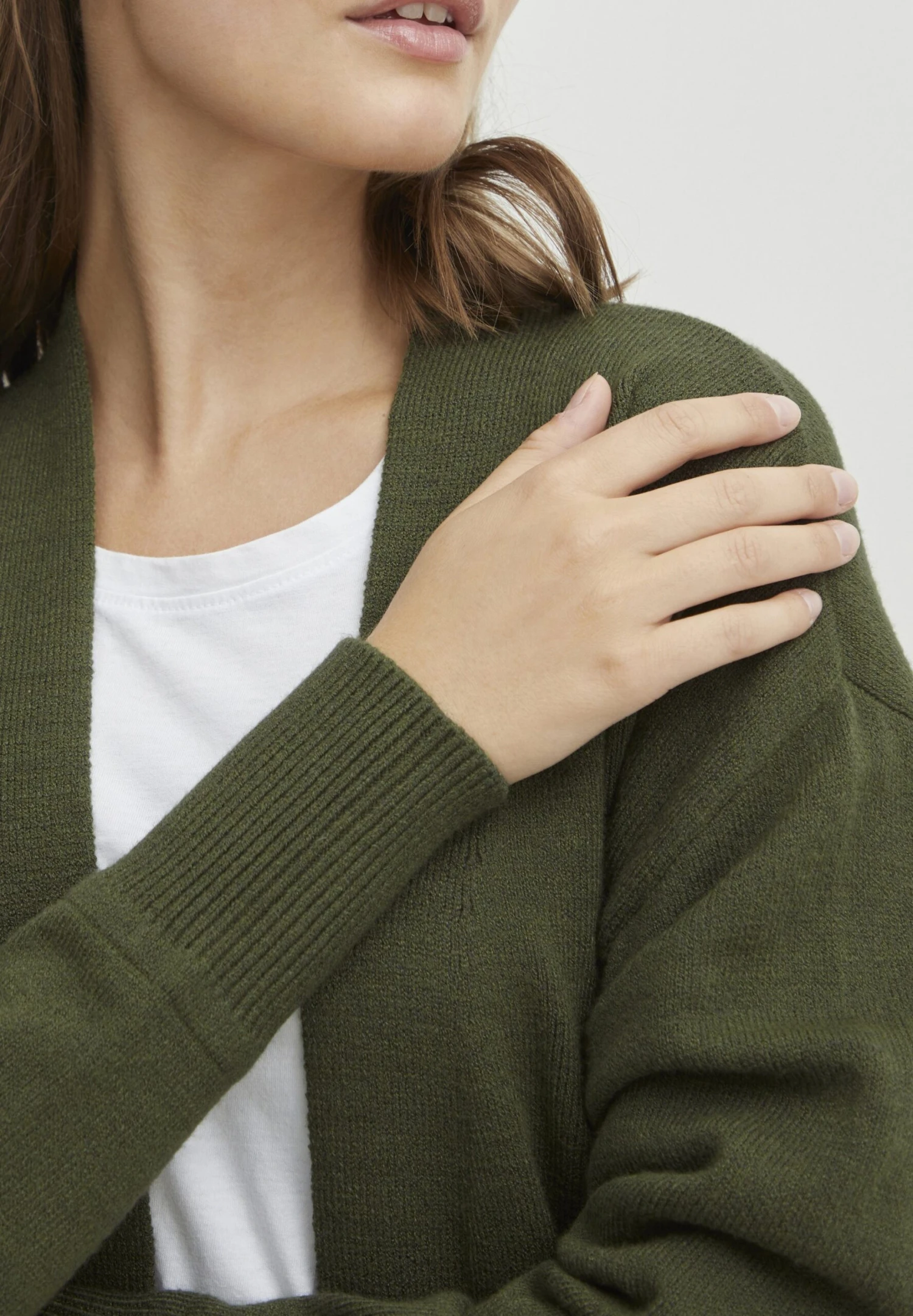 OXMO Oxritiana - Vest - Rifle Green Melange - Afbeelding 4