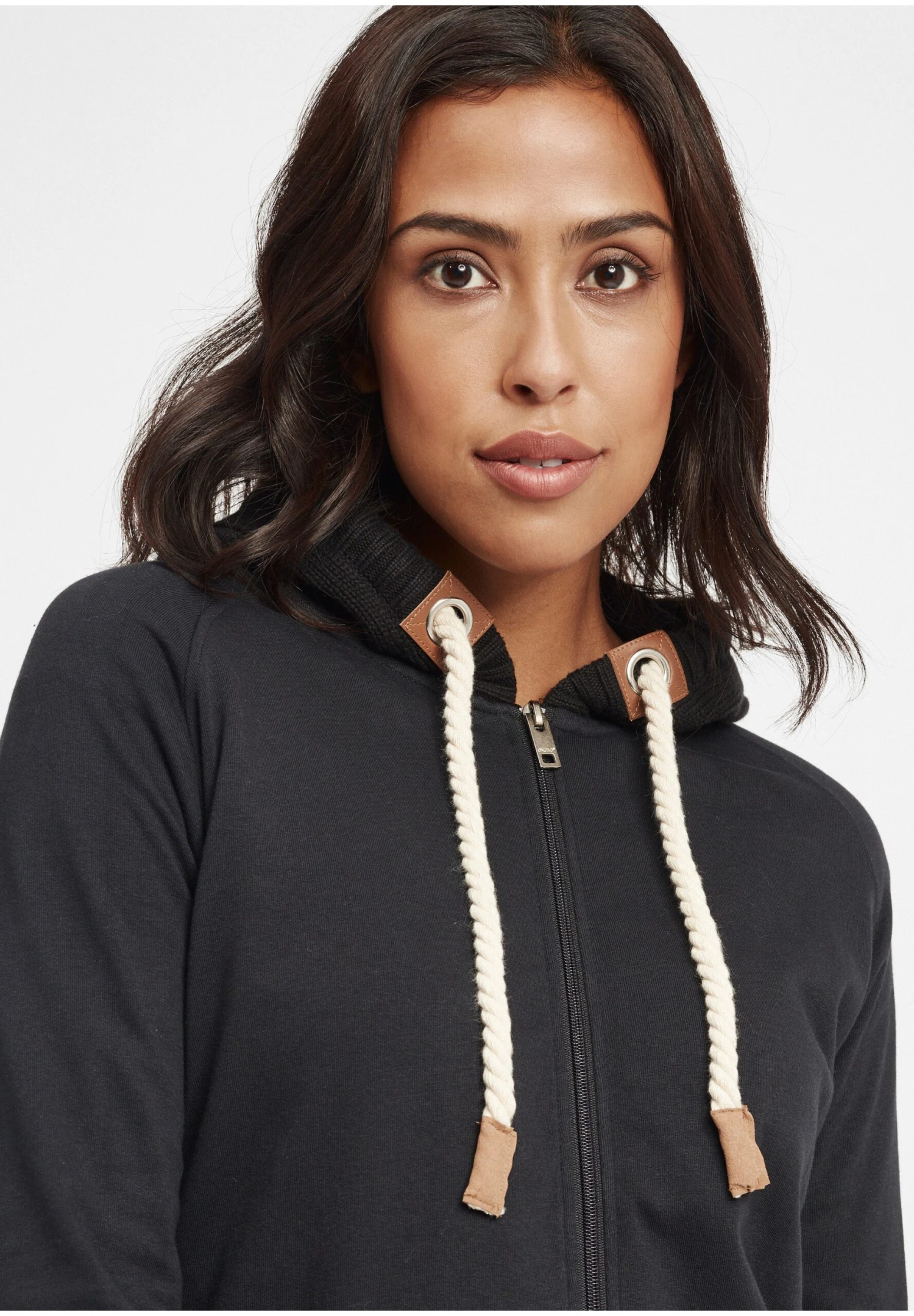 OXMO Oxmatilda - Sweater Met Rits - Black - Afbeelding 7