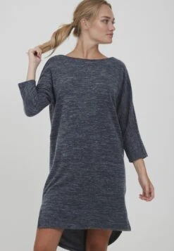 OXMO Oxbinala - Gebreide Jurk - Total Eclipse Melange