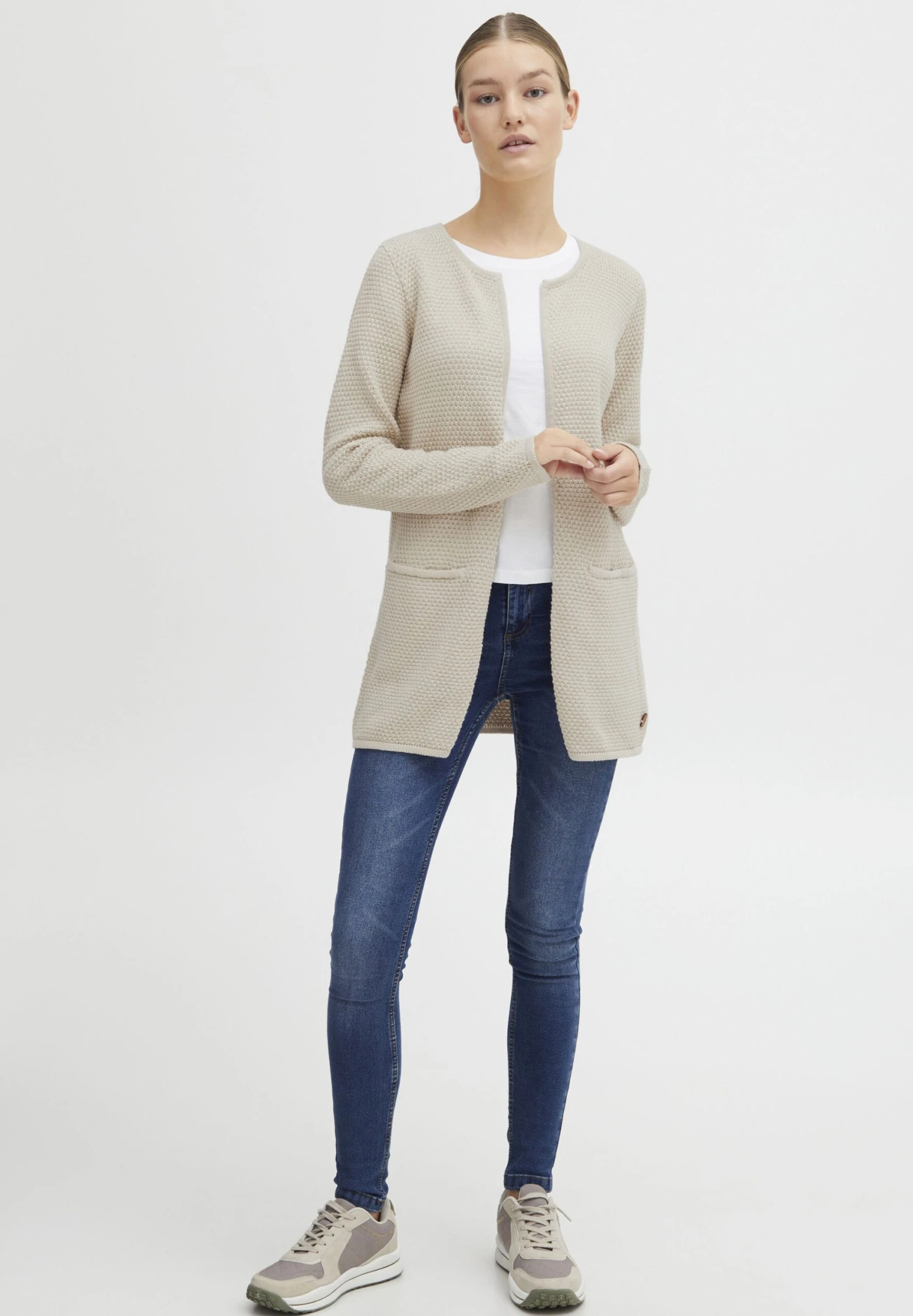OXMO Oxhilda - Vest - Oatmeal - Afbeelding 2
