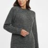 OXMO Oxgianna - Trui - Dark Grey Melange