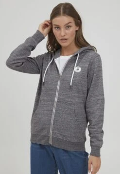 OXMO Oxhelna - Sweater Met Rits - Pewter Melange