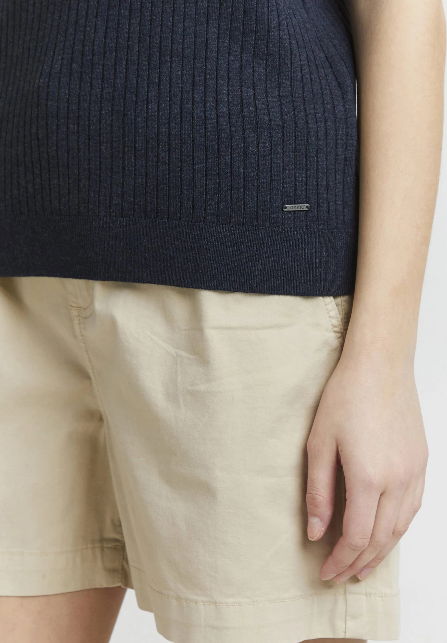 OXMO Riona - T-Shirt Basic - Totaleclipsemelange - Afbeelding 5