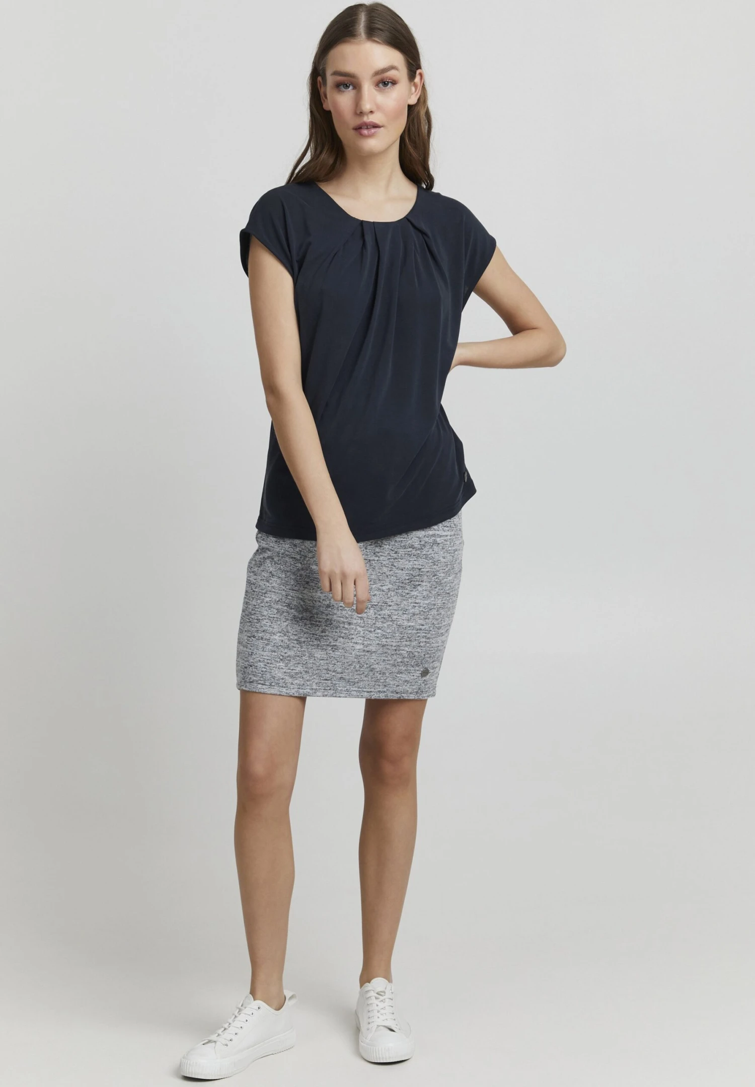 OXMO Bjalla - T-Shirt Print - Darkblue - Afbeelding 2