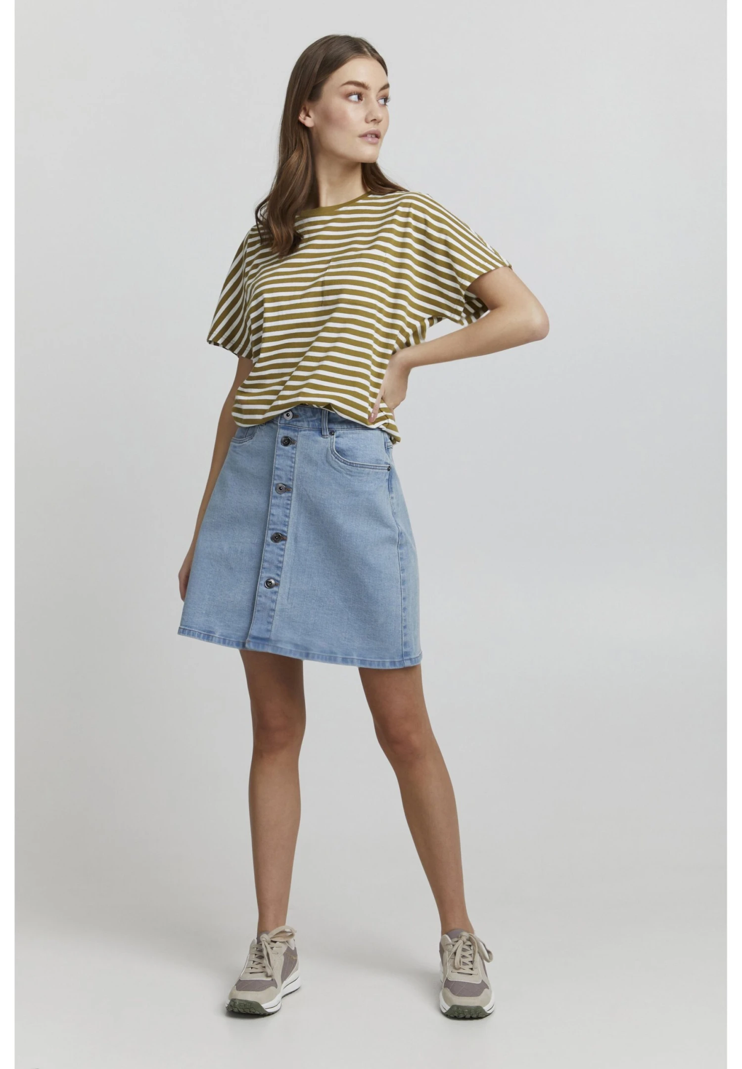 OXMO Oxsteffi - T-Shirt Print - Kelp - Afbeelding 2