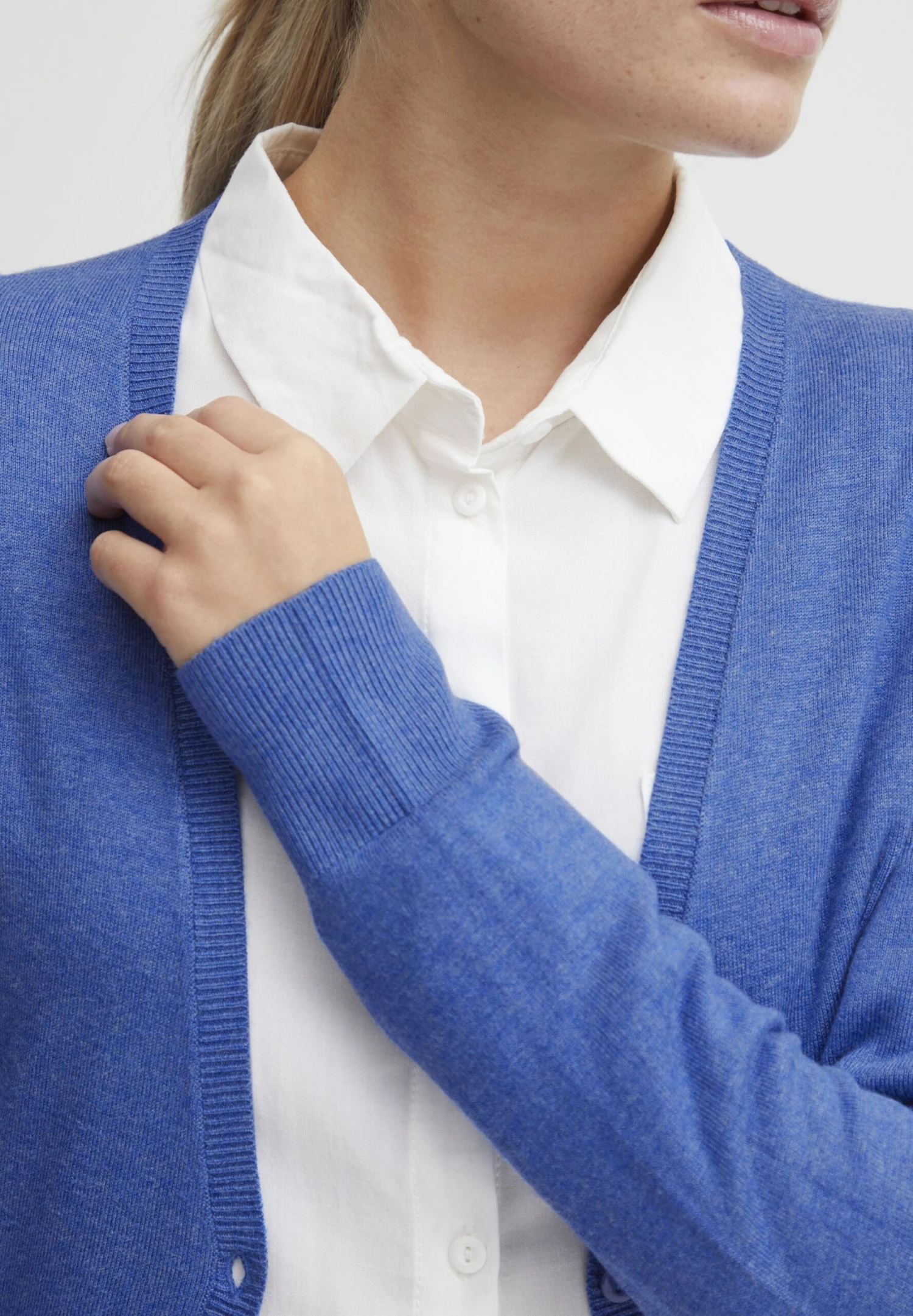 OXMO Oxhelene - Vest - Strong Blue Melange - Afbeelding 4