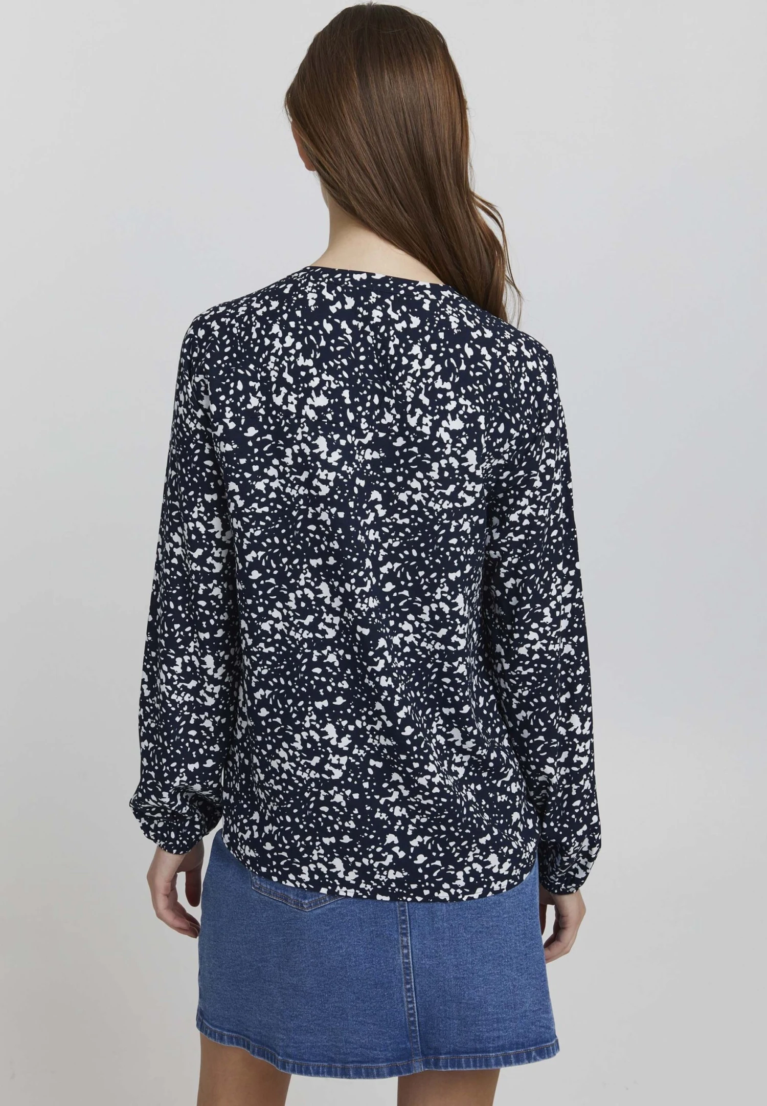 OXMO Elvy - Blouse - Total Eclipse Mix - Afbeelding 3