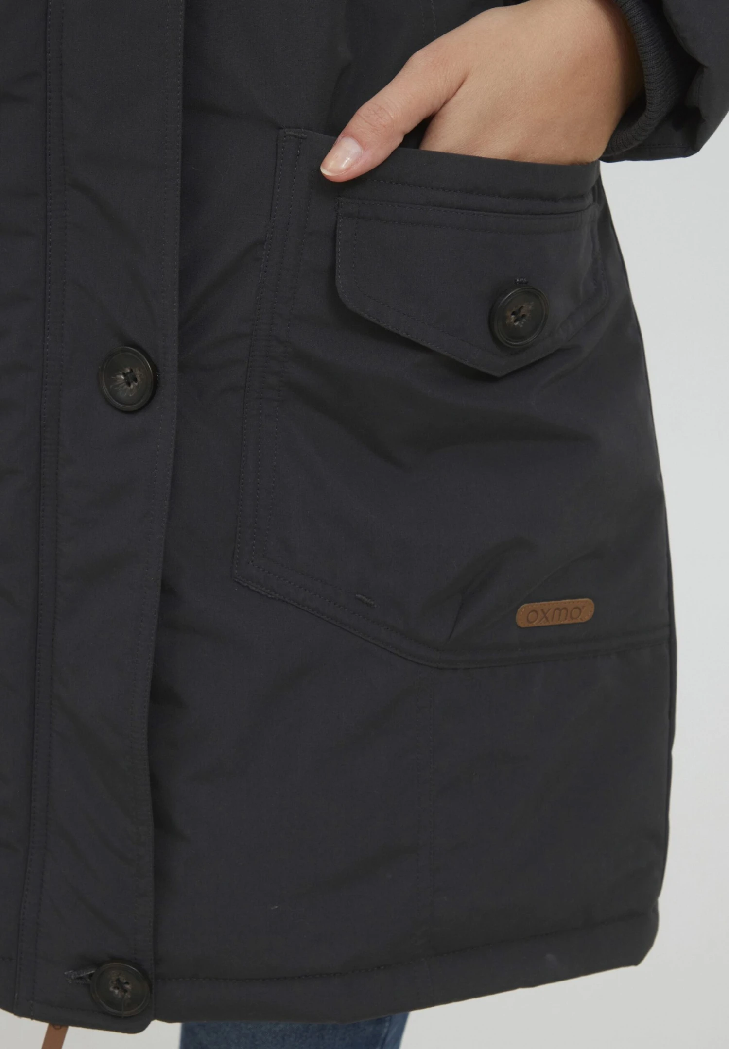 OXMO Oxtala - Winterjas - Phantom Grey - Afbeelding 5