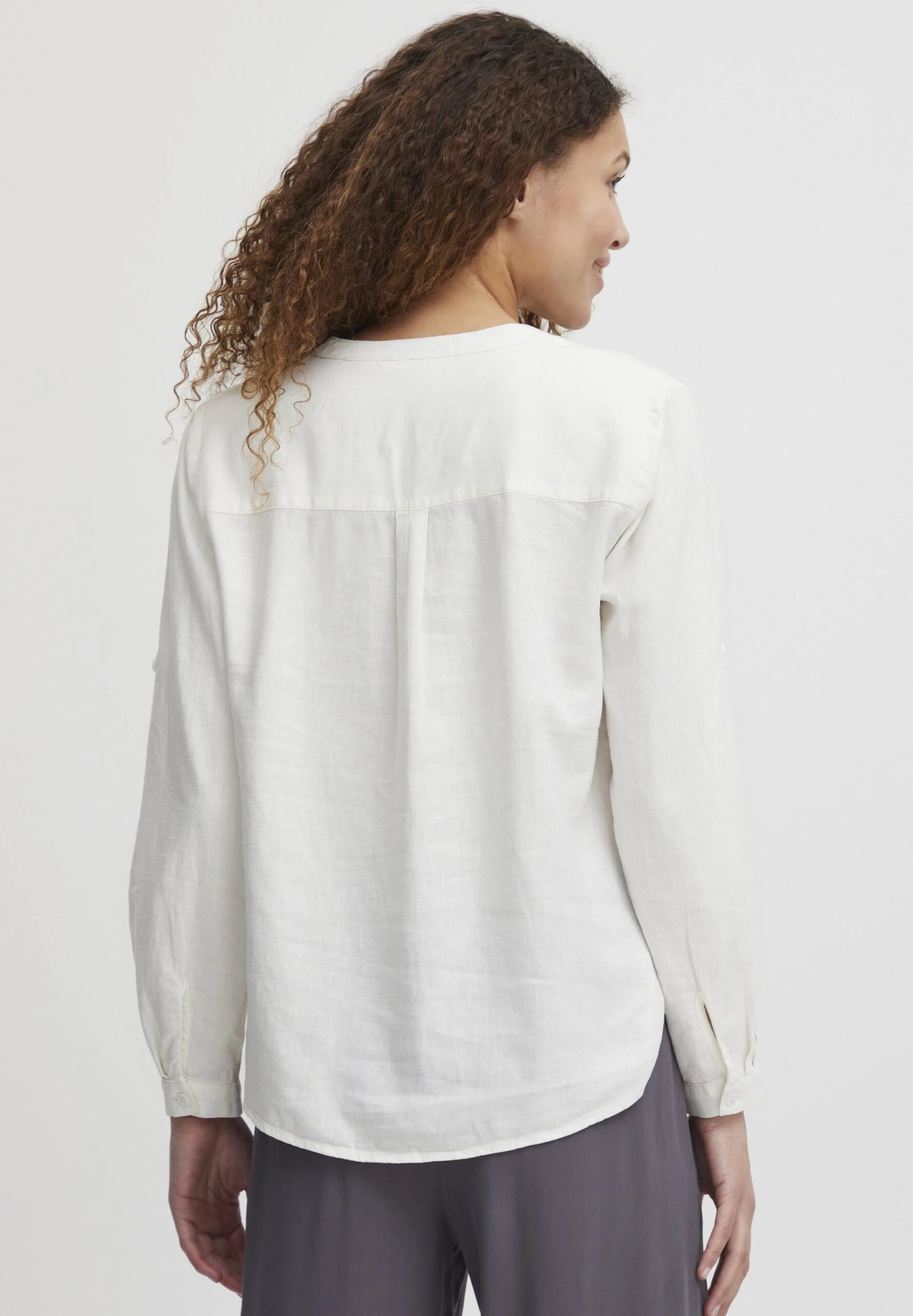 OXMO Oxanja - Blouse - Off White - Afbeelding 3