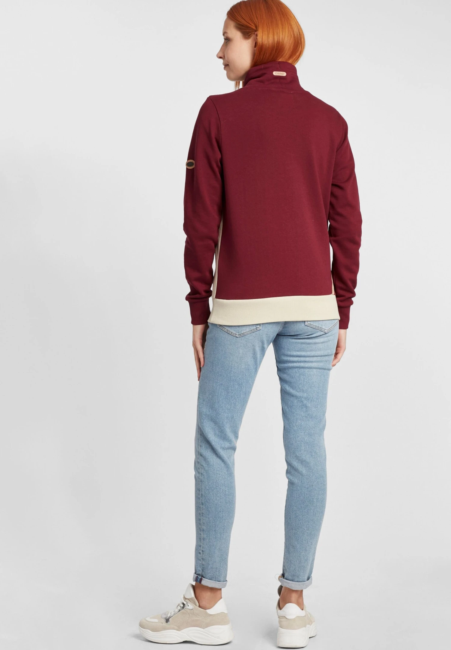 OXMO Oxagda - Sweater - Wine Red - Afbeelding 3