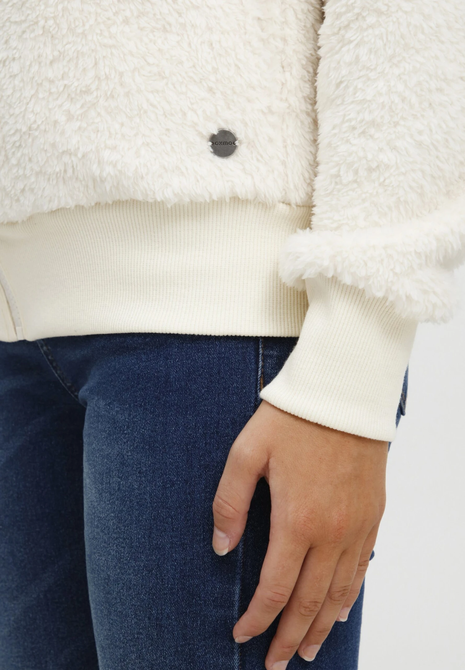 OXMO Anneka - Fleecejas - White - Afbeelding 5