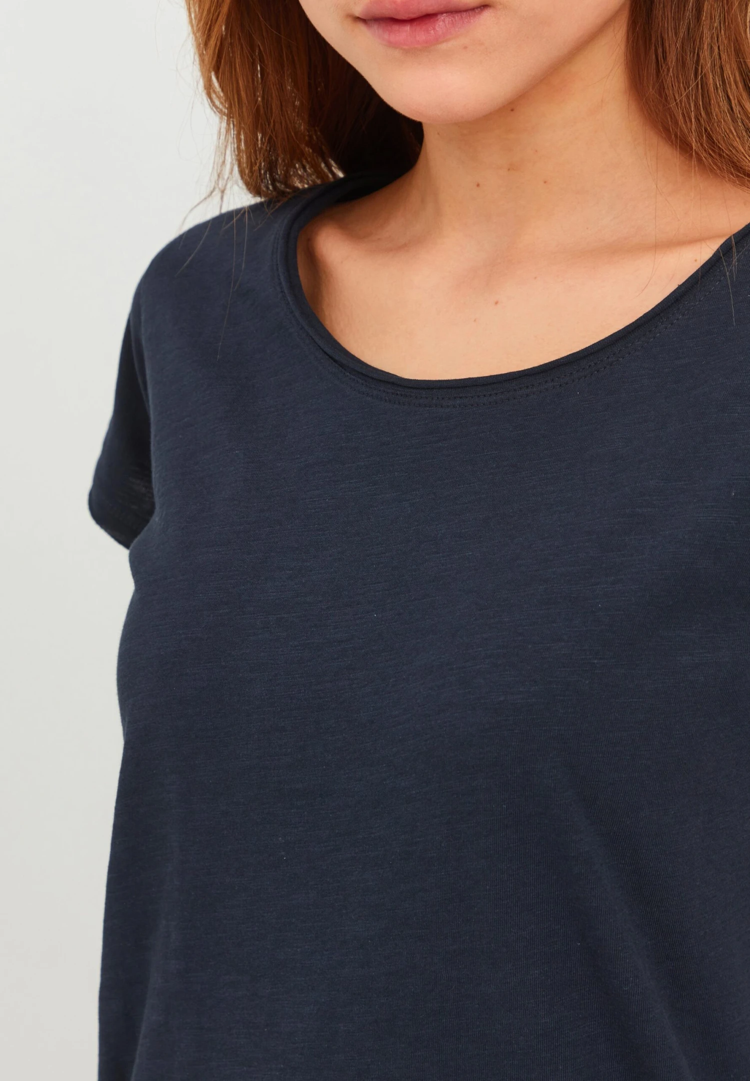OXMO Oxlydi - T-Shirt Basic - Blue - Afbeelding 4