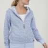 OXMO Vendela - Sweater Met Rits - Lilac