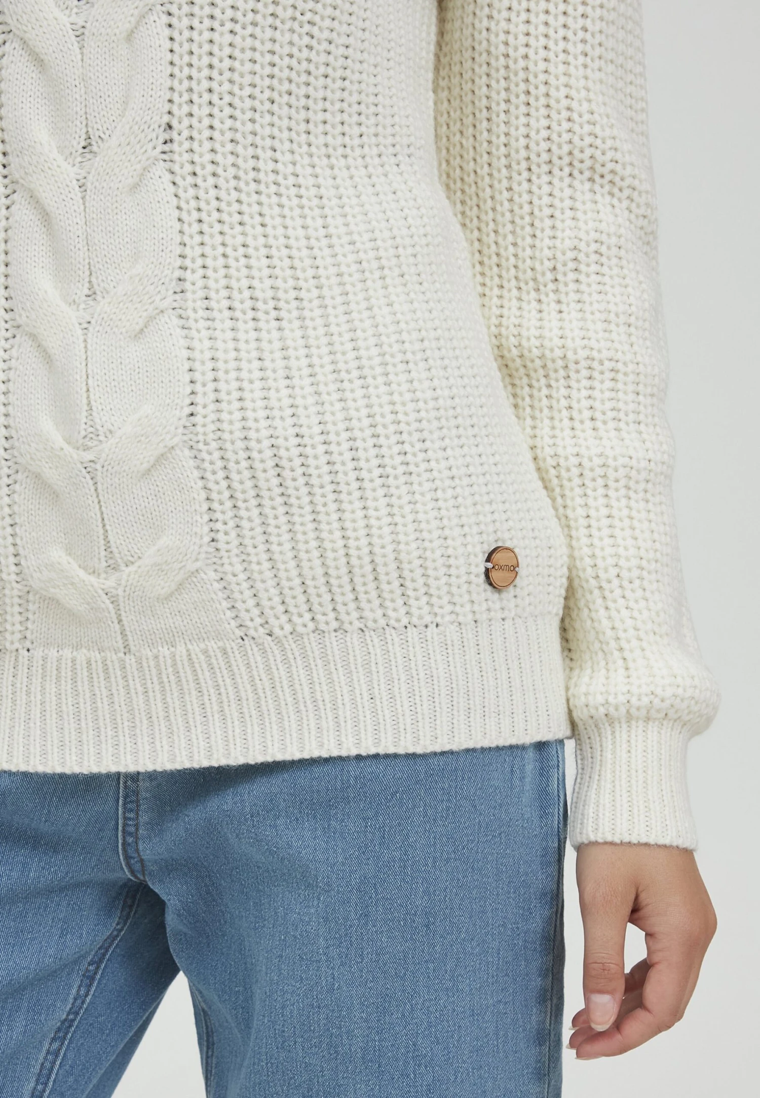 OXMO Oxnatasja - Trui - Cloud Dancer - Afbeelding 4