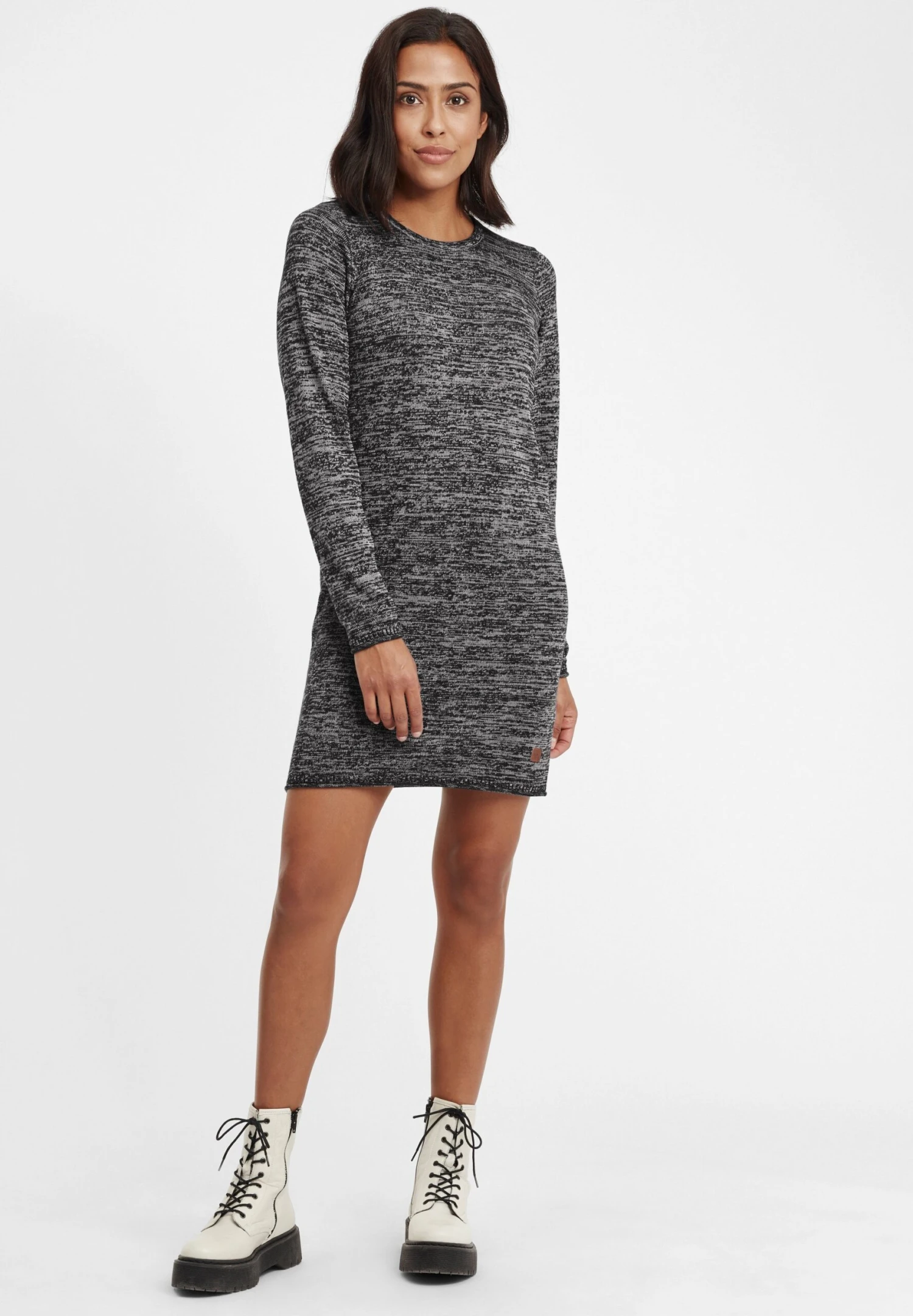 OXMO Oxdanielle - Gebreide Jurk - Black