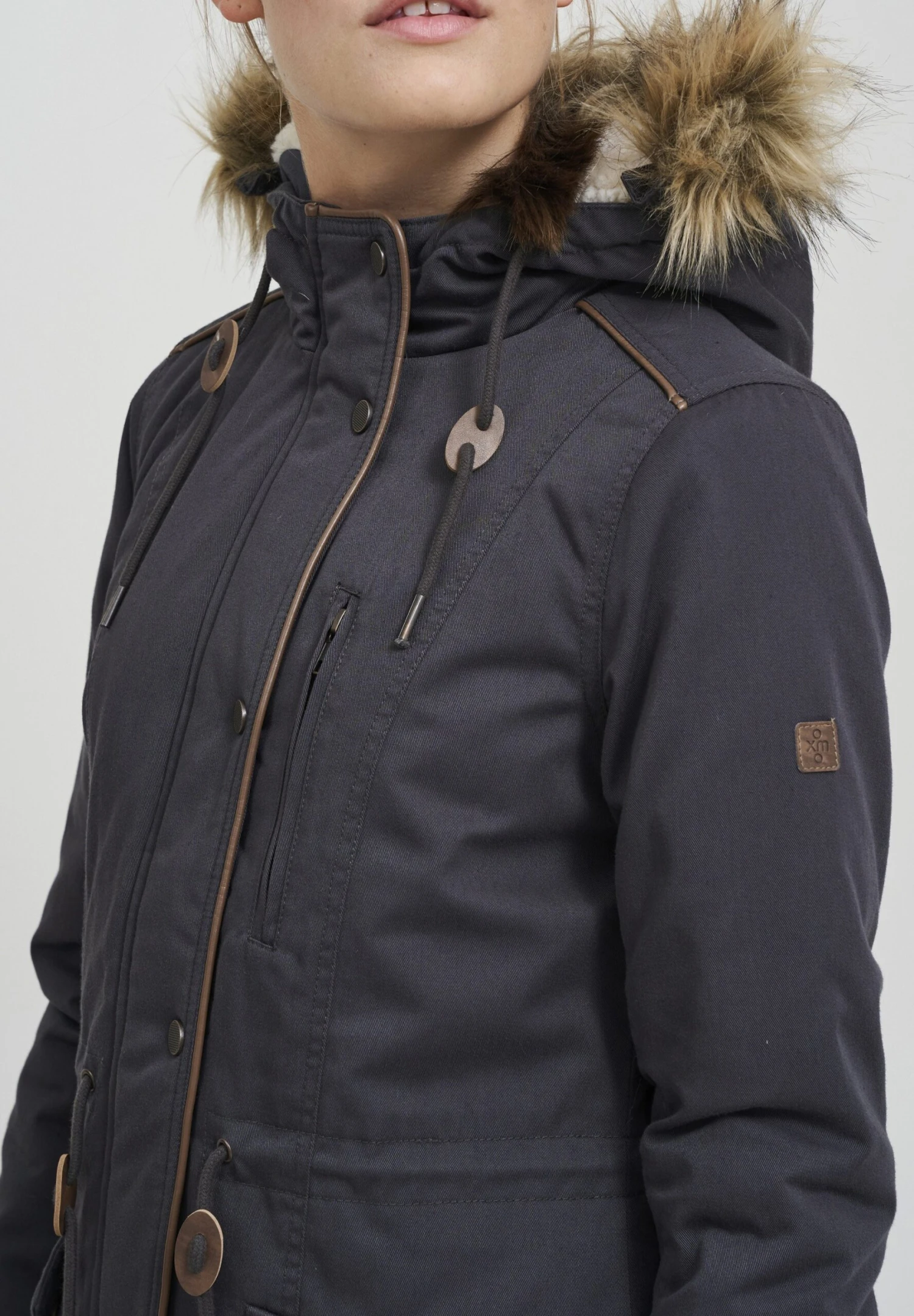 OXMO Oxanna - Parka - Dark Grey - Afbeelding 4