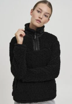 OXMO Oxelina - Fleece Trui - Black