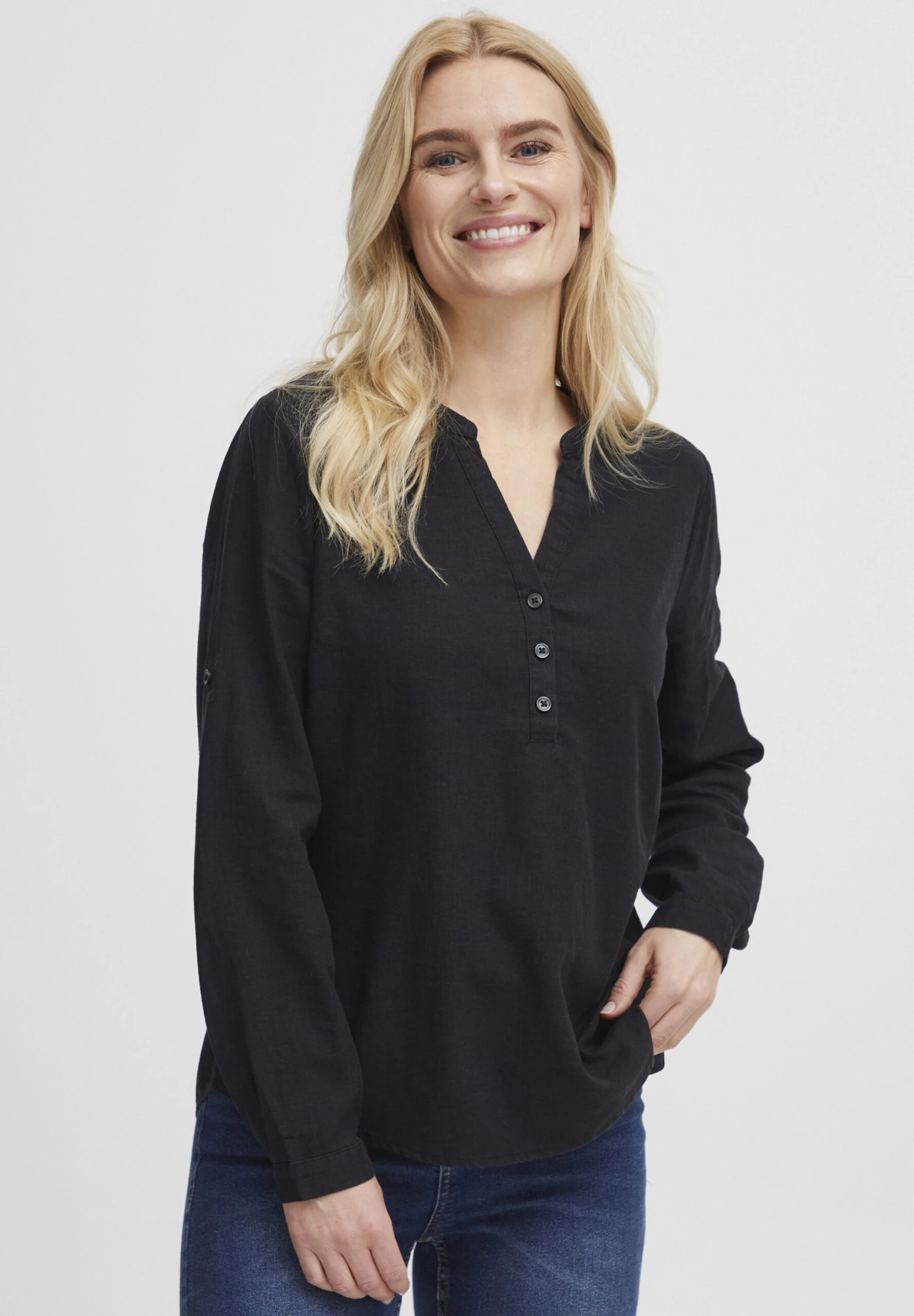 OXMO Oxanja - Blouse - Black