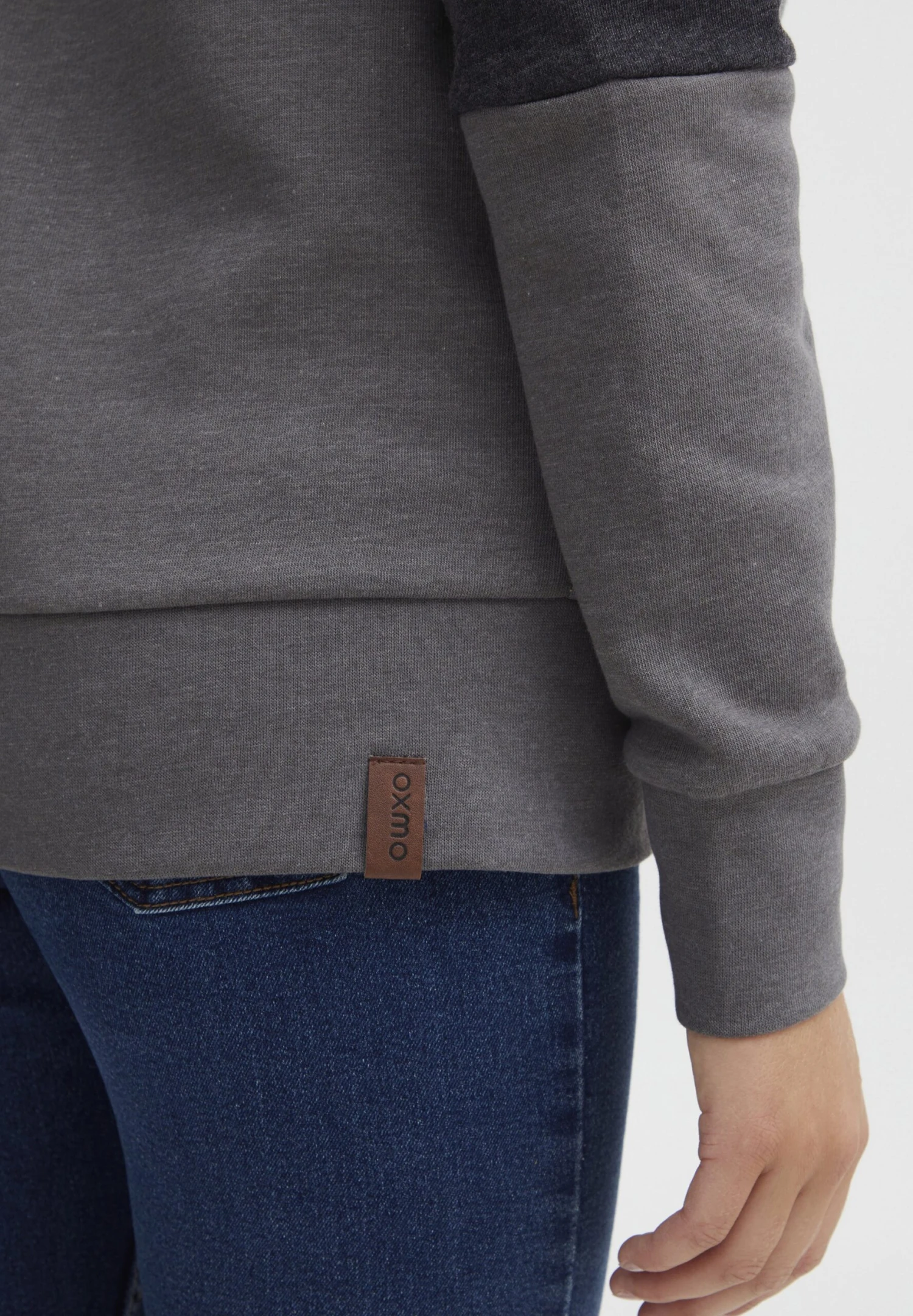 OXMO Kate - Sweater Met Rits - Mahogany Rose - Afbeelding 5