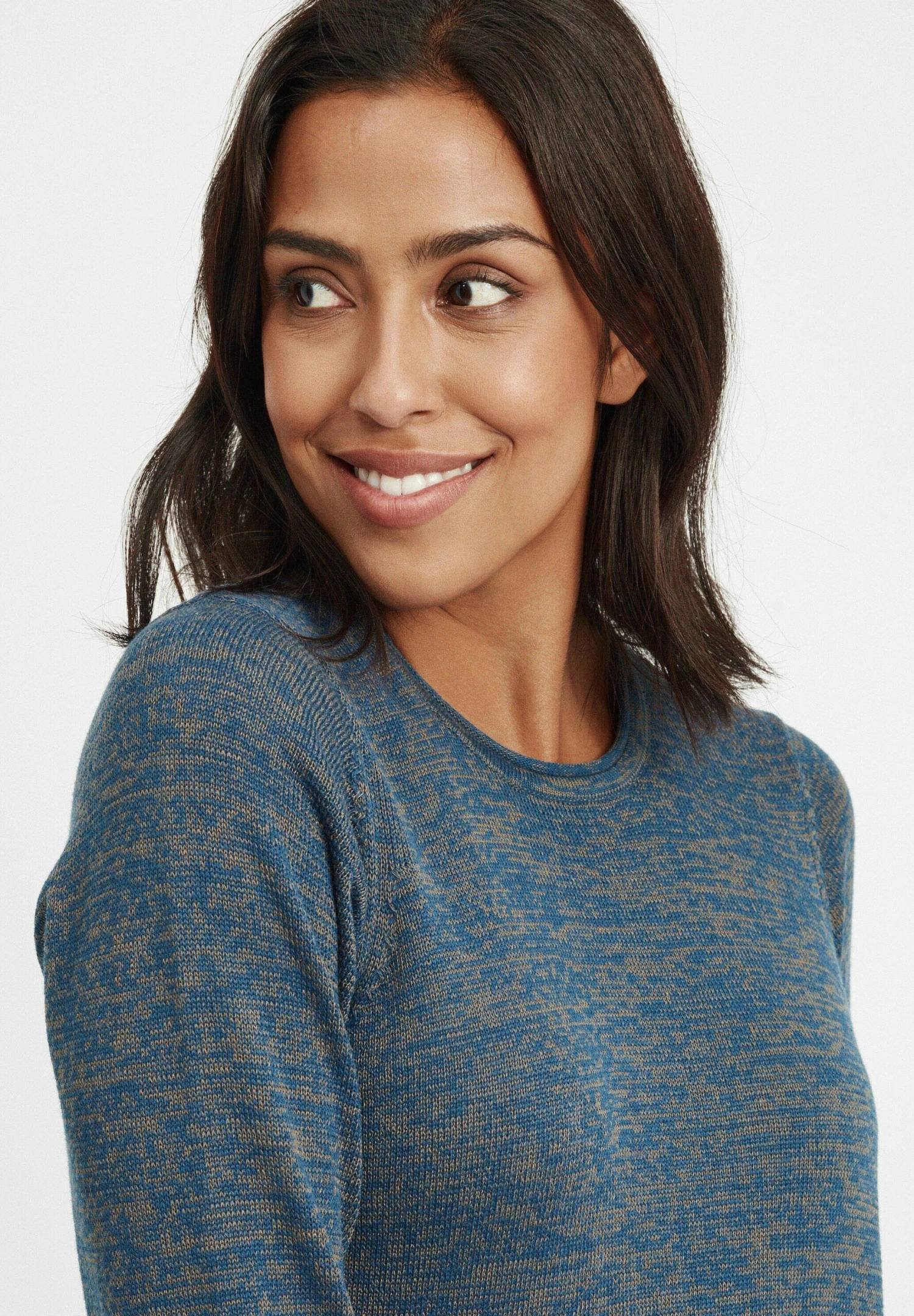 OXMO Oxdanielle - Gebreide Jurk - Ensign Blue - Afbeelding 4