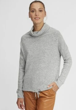 OXMO Oxbelma - Hoodie - Light Grey Melange