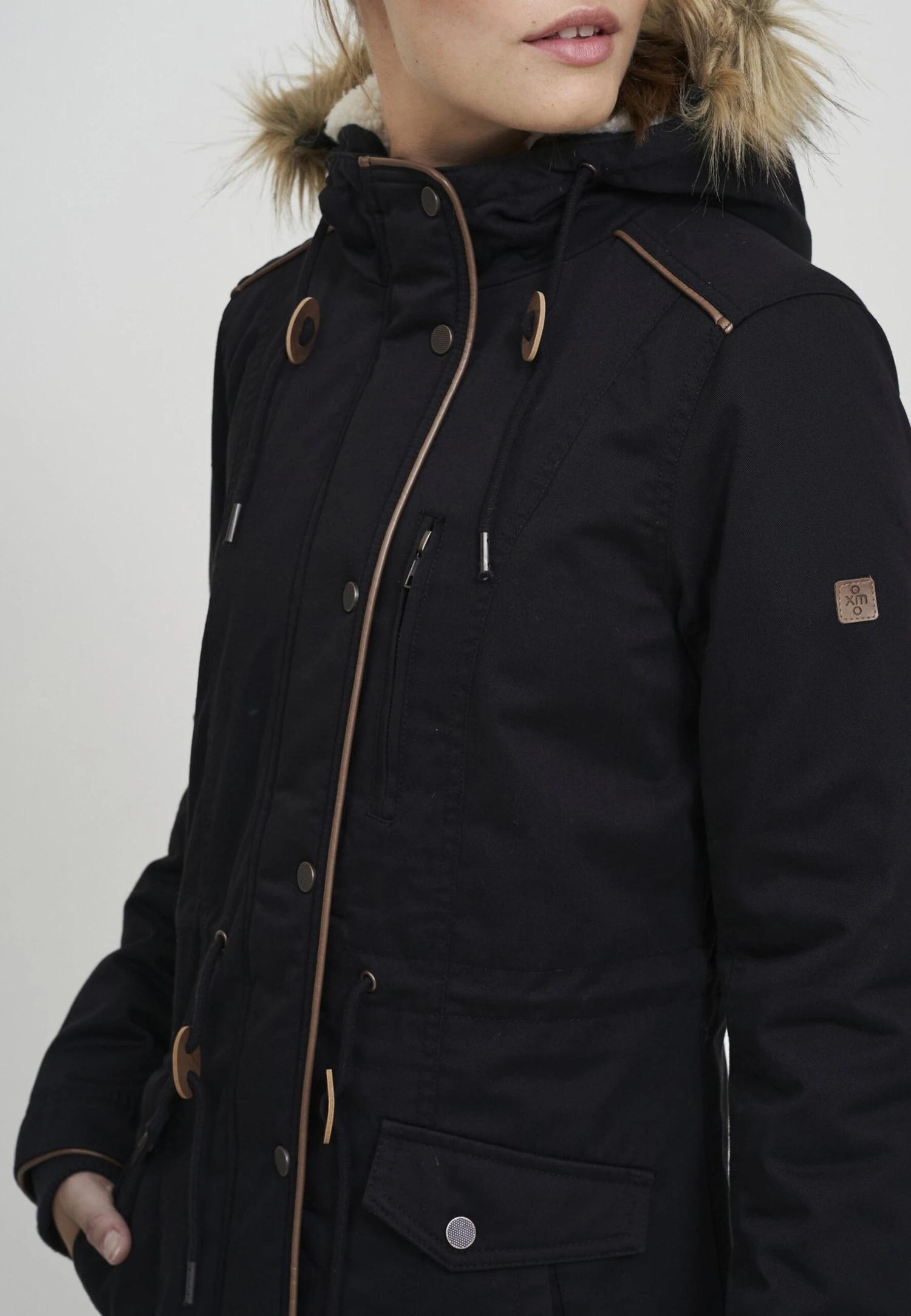 OXMO Oxanna - Parka - Black - Afbeelding 4