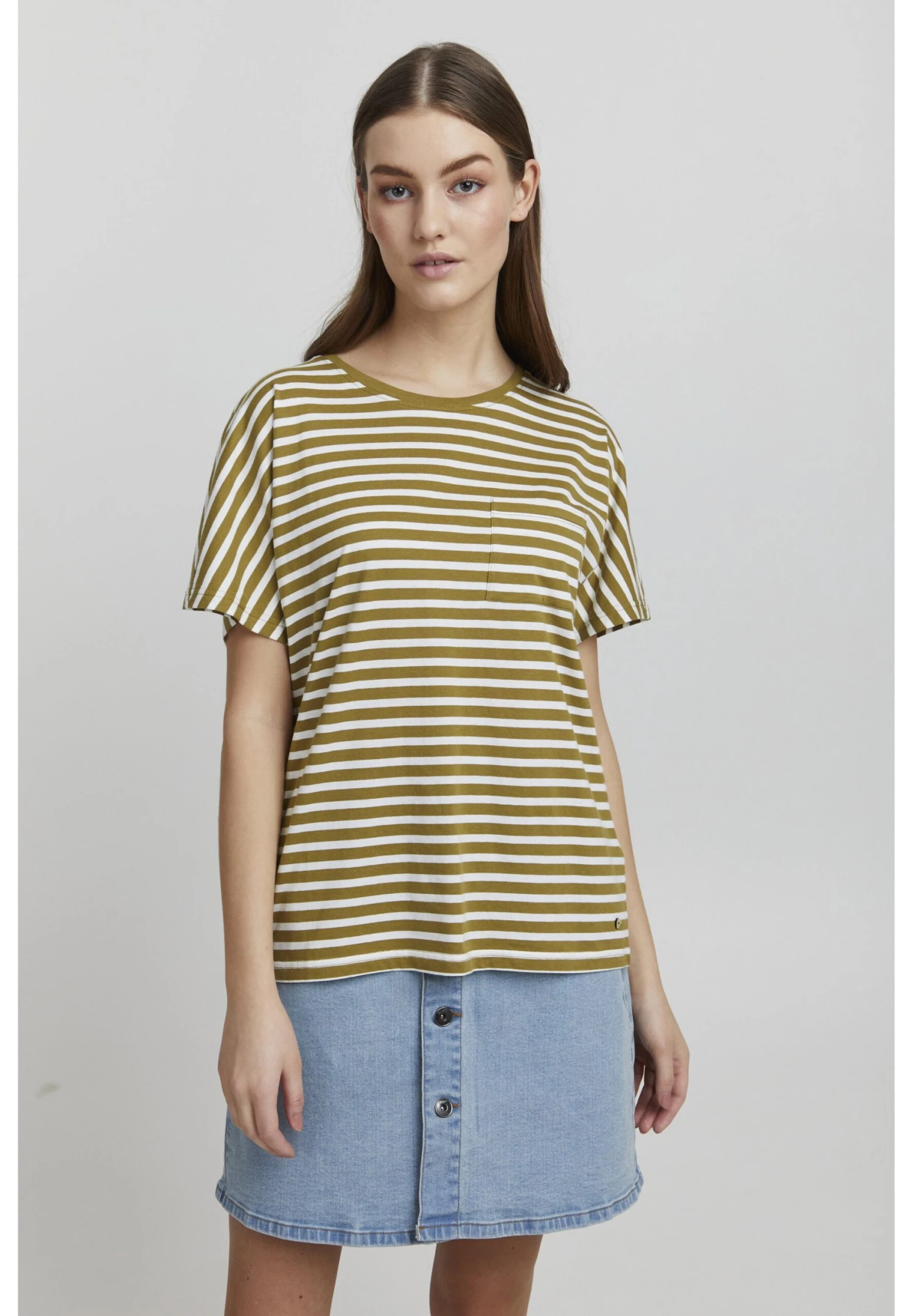 OXMO Oxsteffi - T-Shirt Print - Kelp