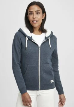 OXMO Oxbinja - Sweater Met Rits - Insignia Blue Melange