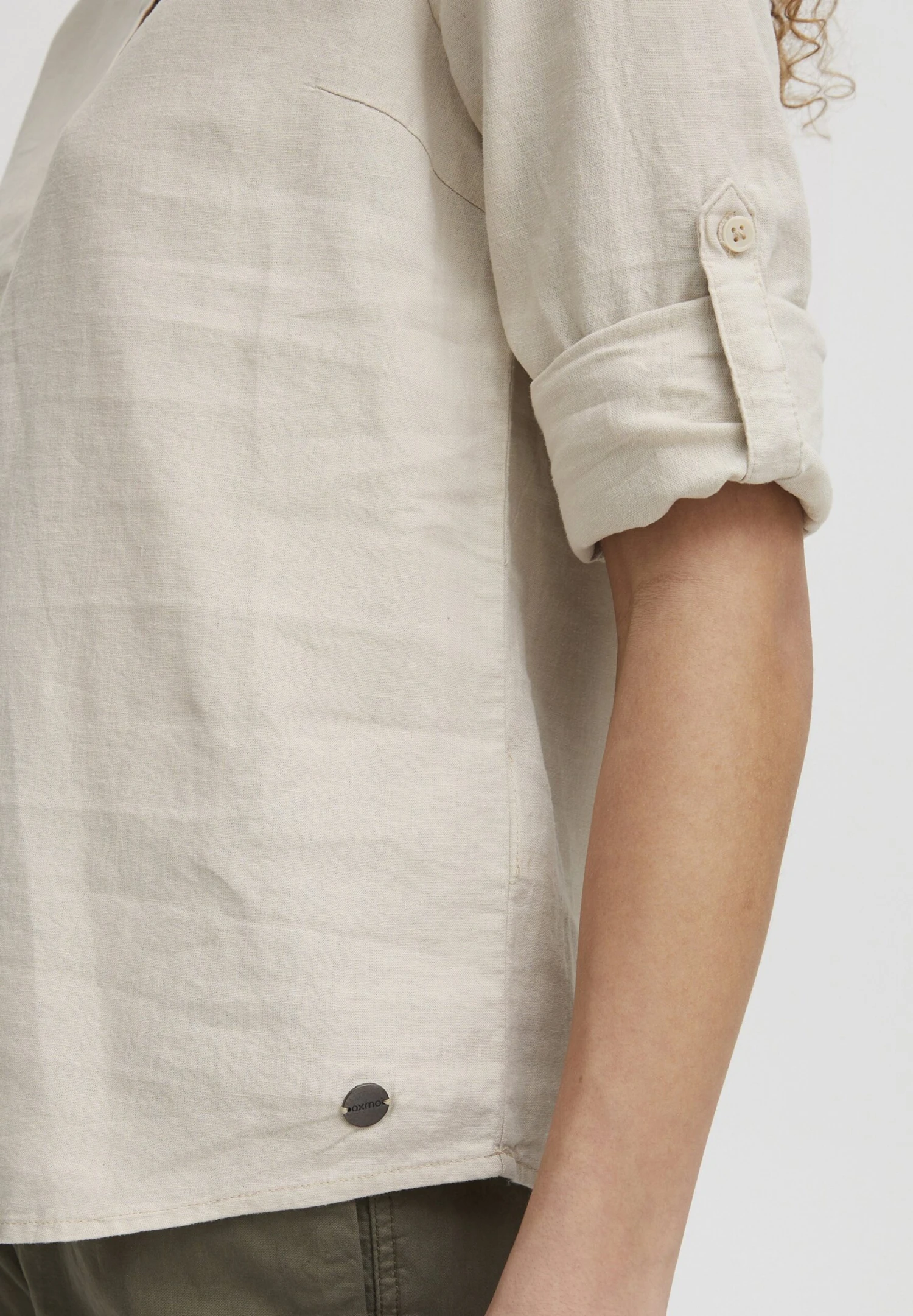 OXMO Oxanja - Blouse - Cement - Afbeelding 5