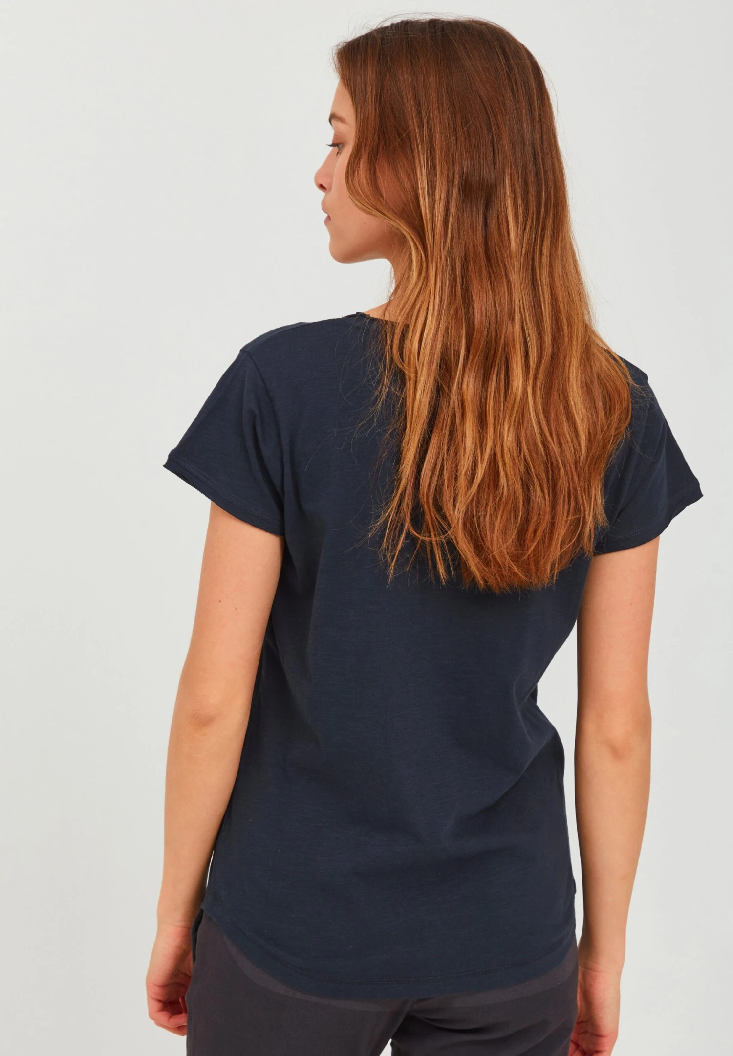 OXMO Oxlydi - T-Shirt Basic - Blue - Afbeelding 3