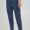 OXMO Oxanne - Straight Leg Jeans - Mid Blue Denim