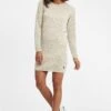 OXMO Oxdanielle - Gebreide Jurk - Bone White