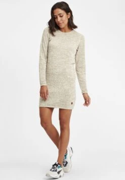 OXMO Oxdanielle - Gebreide Jurk - Bone White