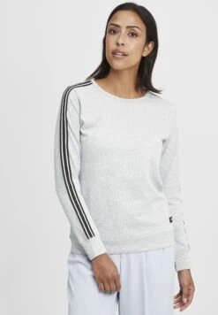 OXMO Oxgabita - Sweater - Light Grey Melange