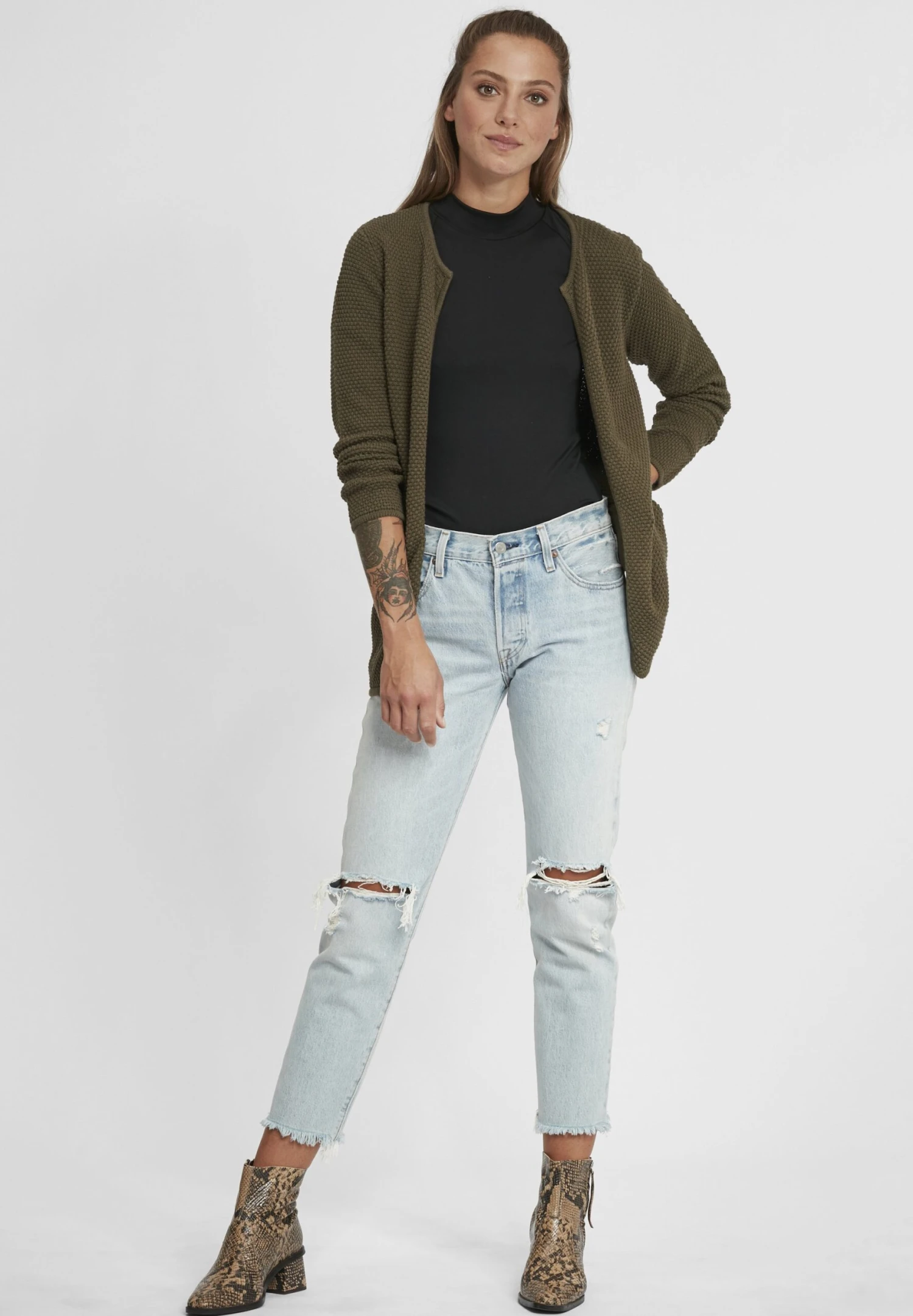 OXMO Oxhilda - Vest - Ivy Green - Afbeelding 2