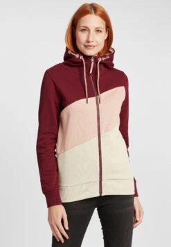 OXMO Oxaggi - Sweater Met Rits - Wine Red