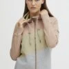 OXMO Oxaggi - Sweater Met Rits - Mahogany Rose