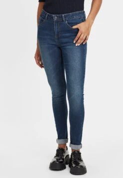 OXMO Oxlenna - Relaxed Fit Jeans - Dark Ink